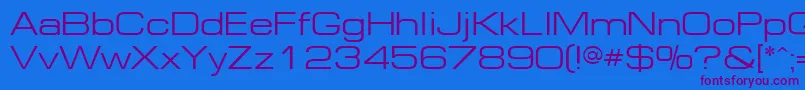 Шрифт EurE – фиолетовые шрифты на синем фоне