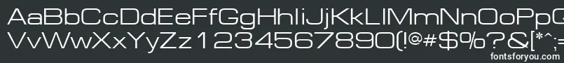 EurE Font – White Fonts on Black Background