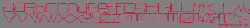 Peon-fontti – punaiset fontit harmaalla taustalla