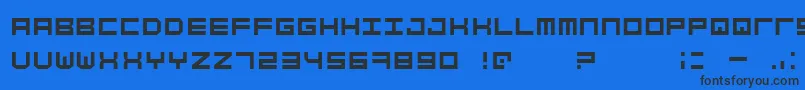 Шрифт SimplyMono – чёрные шрифты на синем фоне