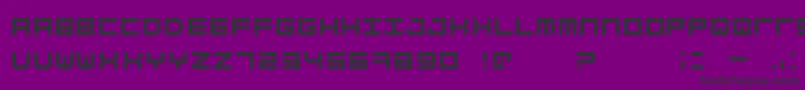 SimplyMono-fontti – mustat fontit violetilla taustalla