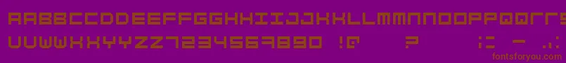 Шрифт SimplyMono – коричневые шрифты на фиолетовом фоне