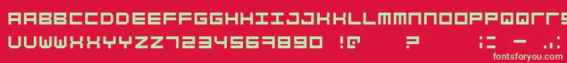 SimplyMono Font – Green Fonts on Red Background