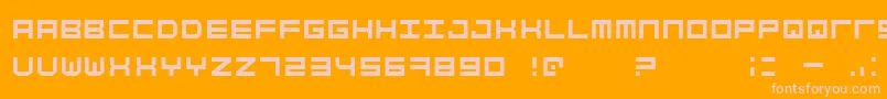 fuente SimplyMono – Fuentes Rosadas Sobre Fondo Naranja