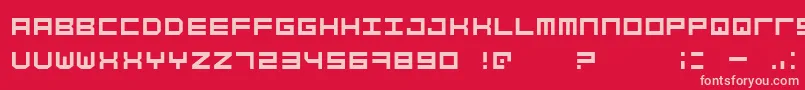 SimplyMono Font – Pink Fonts on Red Background