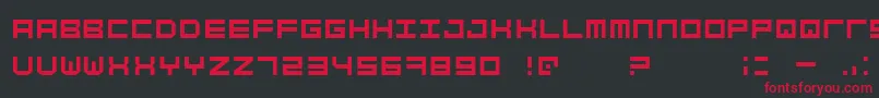 SimplyMono Font – Red Fonts on Black Background