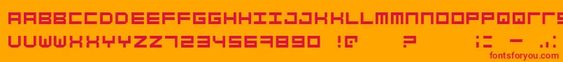 SimplyMono Font – Red Fonts on Orange Background