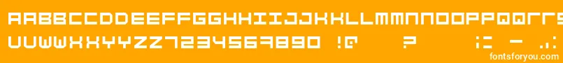 SimplyMono Font – White Fonts on Orange Background