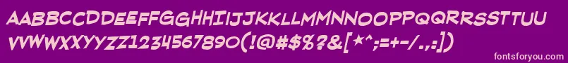 Redstatebluestatebb ffy Font – Pink Fonts on Purple Background