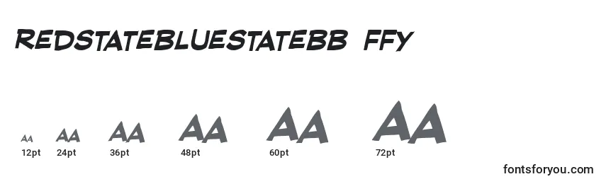 Размеры шрифта Redstatebluestatebb ffy