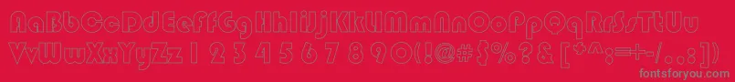 CircleBlackHollow Font – Gray Fonts on Red Background