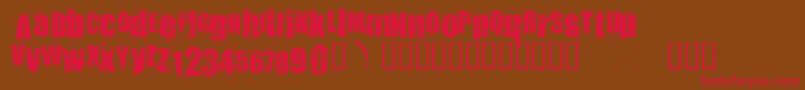 Punkassbitch Font – Red Fonts on Brown Background