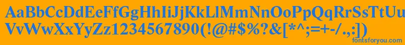 LidoStfBold Font – Blue Fonts on Orange Background