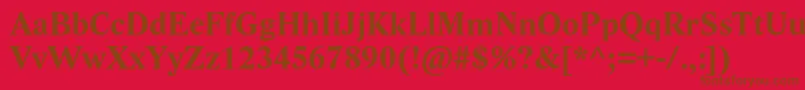 More about LidoStfBold Font LidoStfBold Font – Brown Fonts on Red Background