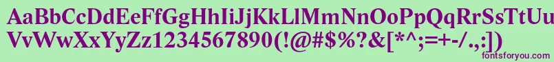 LidoStfBold Font – Purple Fonts on Green Background