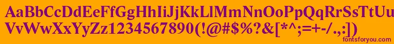 LidoStfBold Font – Purple Fonts on Orange Background