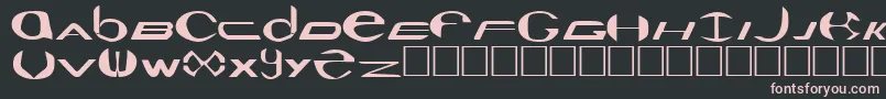 Seaquest Font – Pink Fonts on Black Background