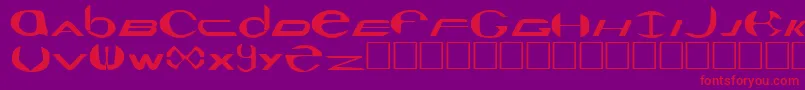 Seaquest Font – Red Fonts on Purple Background