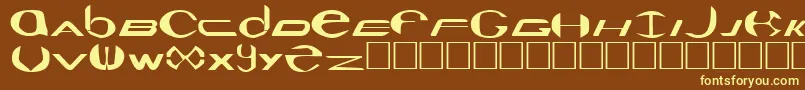 Seaquest Font – Yellow Fonts on Brown Background