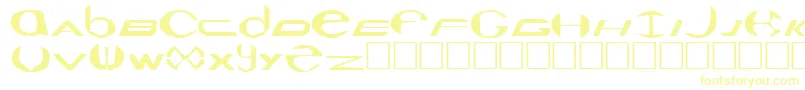 Czcionka Seaquest – żółte czcionki