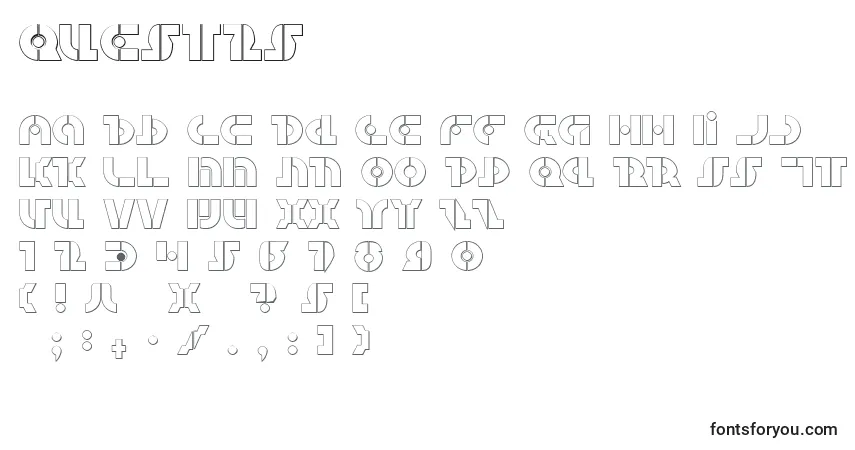 Quest2s-fontti – aakkoset, numerot, erikoismerkit