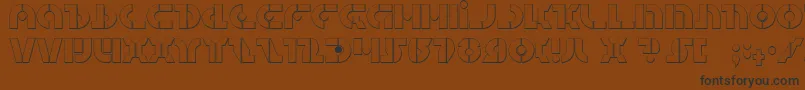 Quest2s Font – Black Fonts on Brown Background