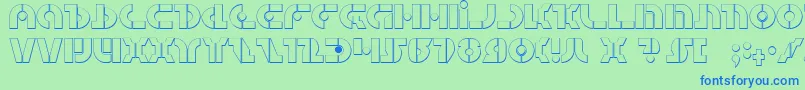 Quest2s Font – Blue Fonts on Green Background