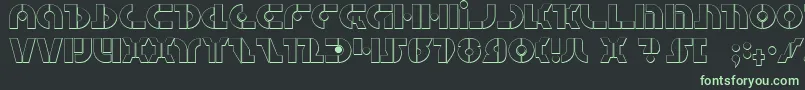 Quest2s Font – Green Fonts on Black Background