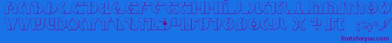 Quest2s Font – Purple Fonts on Blue Background