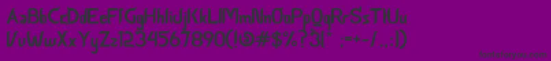 CeriaLebaran Font – Black Fonts on Purple Background