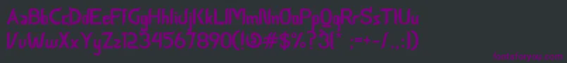 CeriaLebaran Font – Purple Fonts on Black Background
