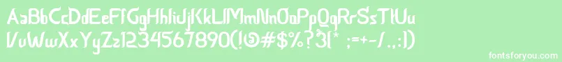 CeriaLebaran Font – White Fonts on Green Background