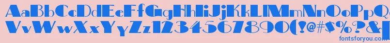 Bigapplenf Font – Blue Fonts on Pink Background