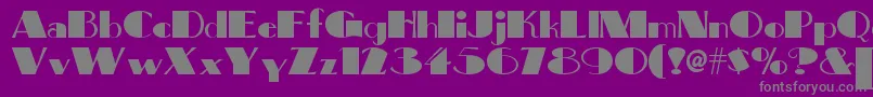 Bigapplenf-Schriftart – Graue Schriften auf violettem Hintergrund