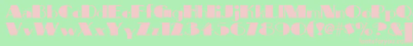 Bigapplenf Font – Pink Fonts on Green Background