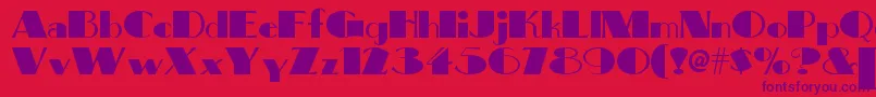 fuente Bigapplenf – Fuentes Moradas Sobre Fondo Rojo