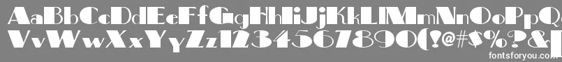 フォントBigapplenf – 灰色の背景に白い文字