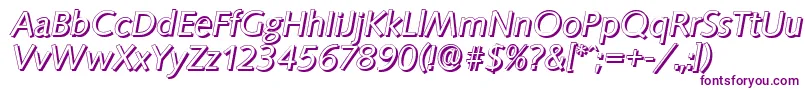 SaxonyshadowItalic Font – Purple Fonts