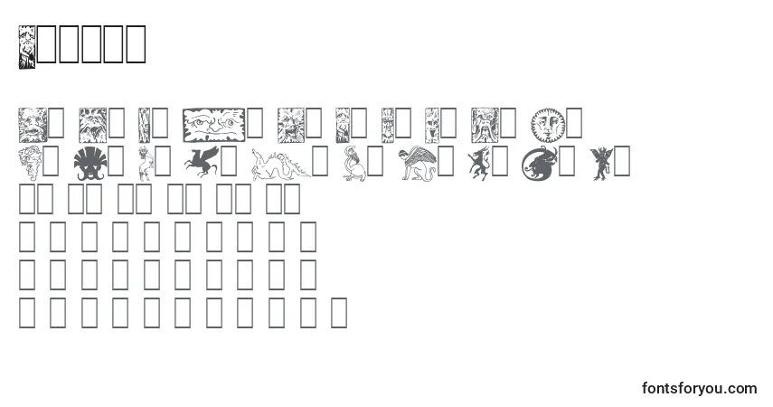 Schriftart Fabel1 – Alphabet, Zahlen, spezielle Symbole