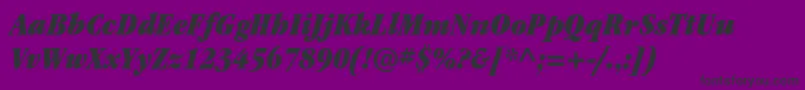 ItcgaramondstdUltcondita Font – Black Fonts on Purple Background