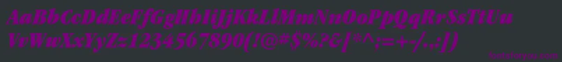 ItcgaramondstdUltcondita Font – Purple Fonts on Black Background