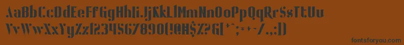 BallBearing Font – Black Fonts on Brown Background