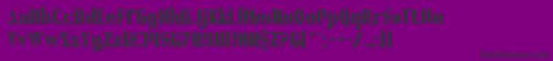 Шрифт BallBearing – чёрные шрифты на фиолетовом фоне