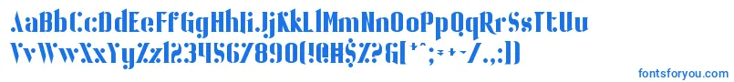 BallBearing-fontti – siniset fontit valkoisella taustalla