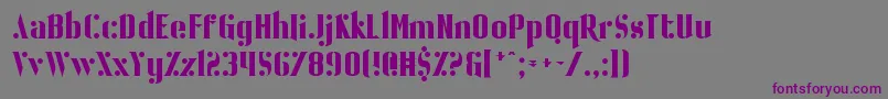 BallBearing Font – Purple Fonts on Gray Background