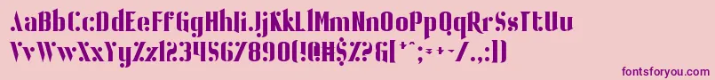 BallBearing-fontti – violetit fontit vaaleanpunaisella taustalla
