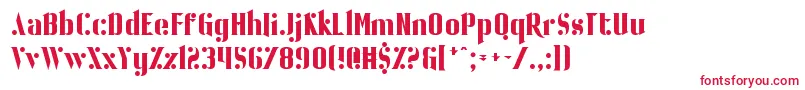 BallBearing-fontti – punaiset fontit valkoisella taustalla