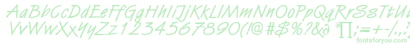 HubertDb Font – Green Fonts on White Background