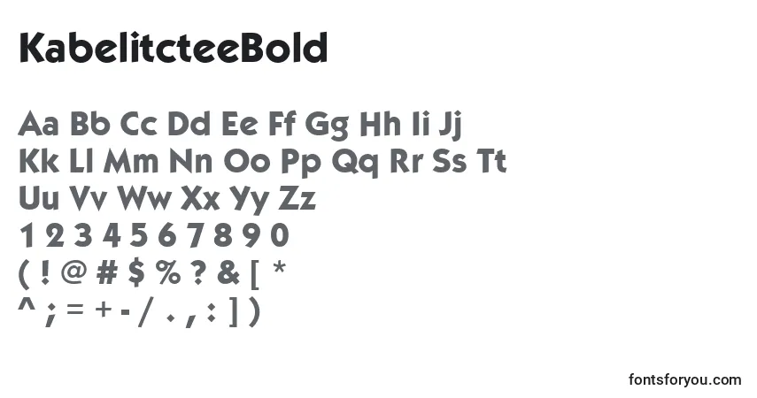 KabelitcteeBold Font – alphabet, numbers, special characters