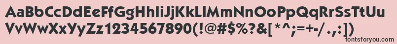 KabelitcteeBold Font – Black Fonts on Pink Background
